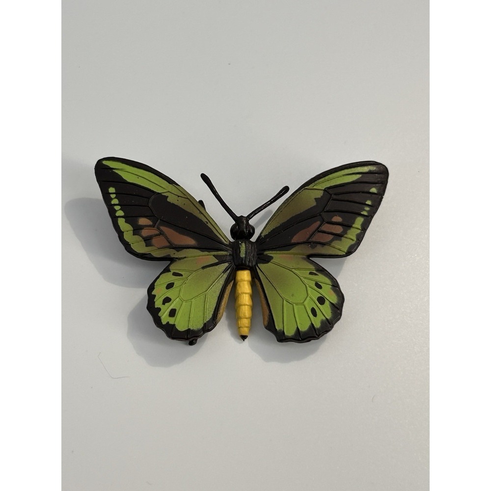 Vintage Ornithoptera Priamus(Green Birdwing) Butterfly PVC Collectible Figure‎